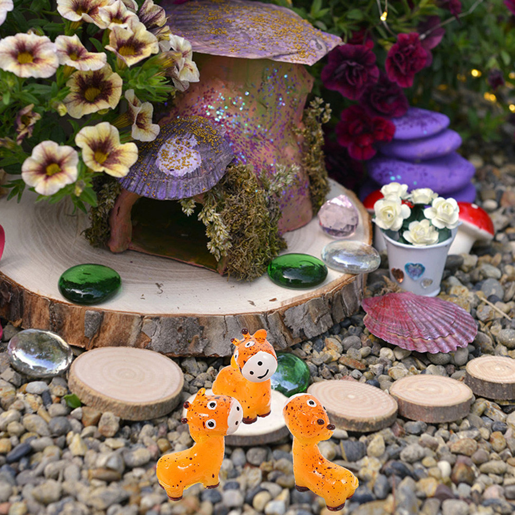 Bonsai Garden Indoor - 10Pcs Sturdy Resin Mini Deer Decorations
