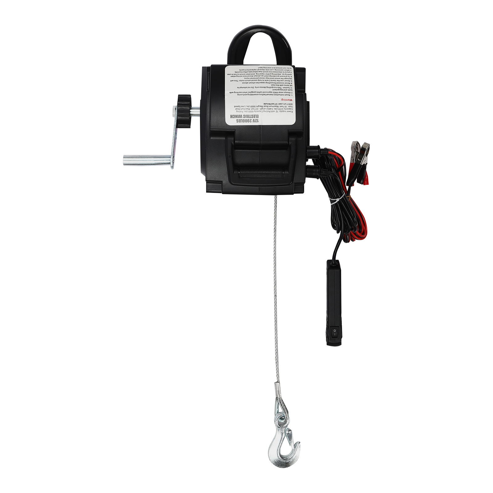Copper Wire Roll - 12V 2000lbs Electric Winch, 6000lbs Rolling