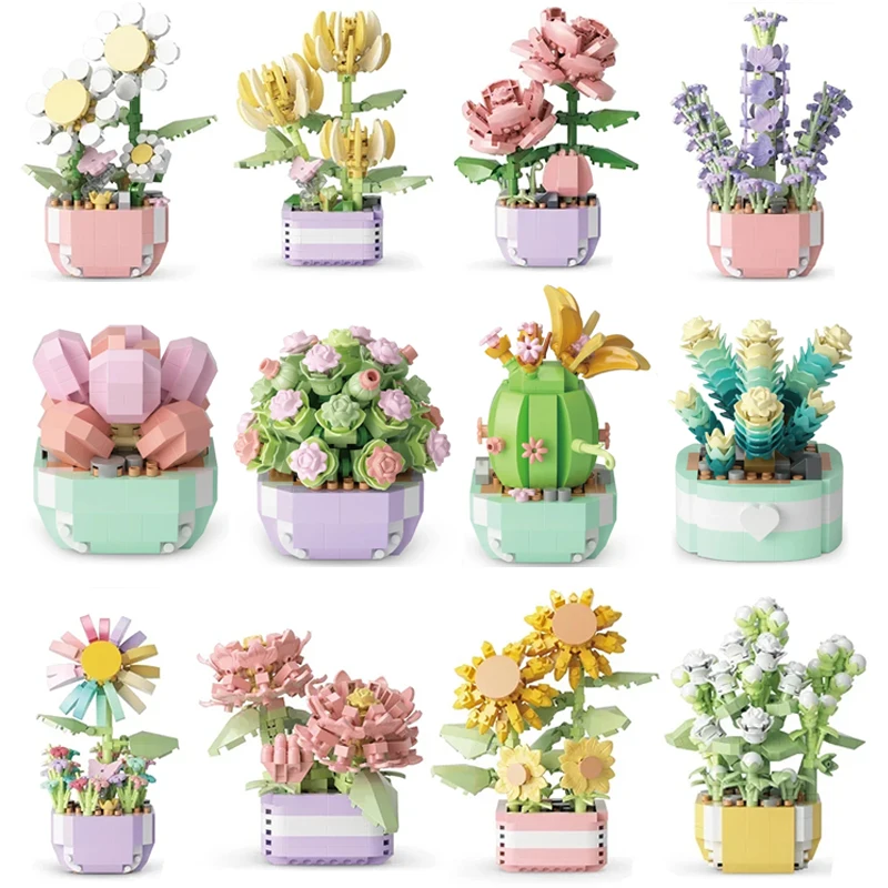 Flower Succulents Building Blo - огляд і ціна Bonsai Garden Tree
