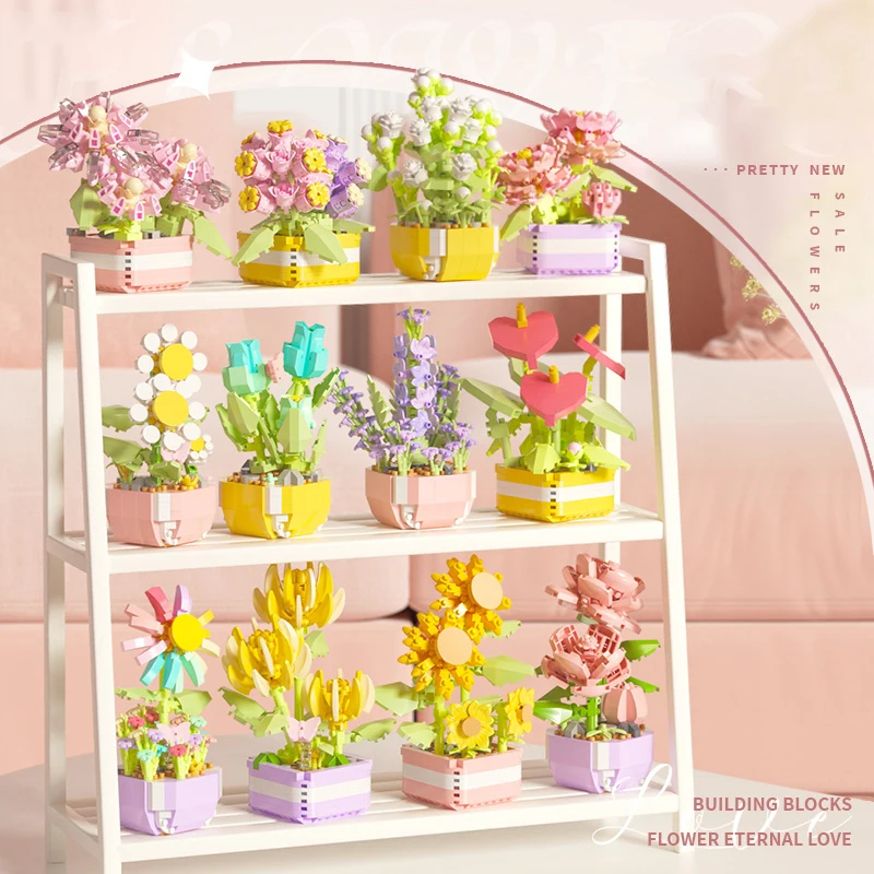 Flower Succulents Building Blo - огляд і ціна Bonsai Garden Tree