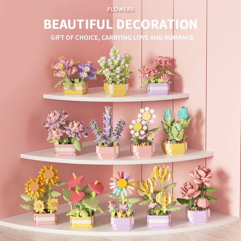 Flower Succulents Building Blo - огляд і ціна Bonsai Garden Tree