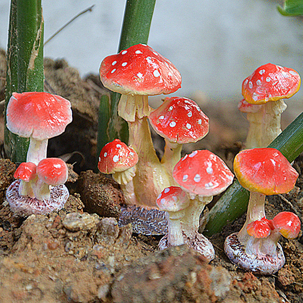 Mushroom Shaped Resin Garden O - огляд і ціна Bonsai Garden Set Up