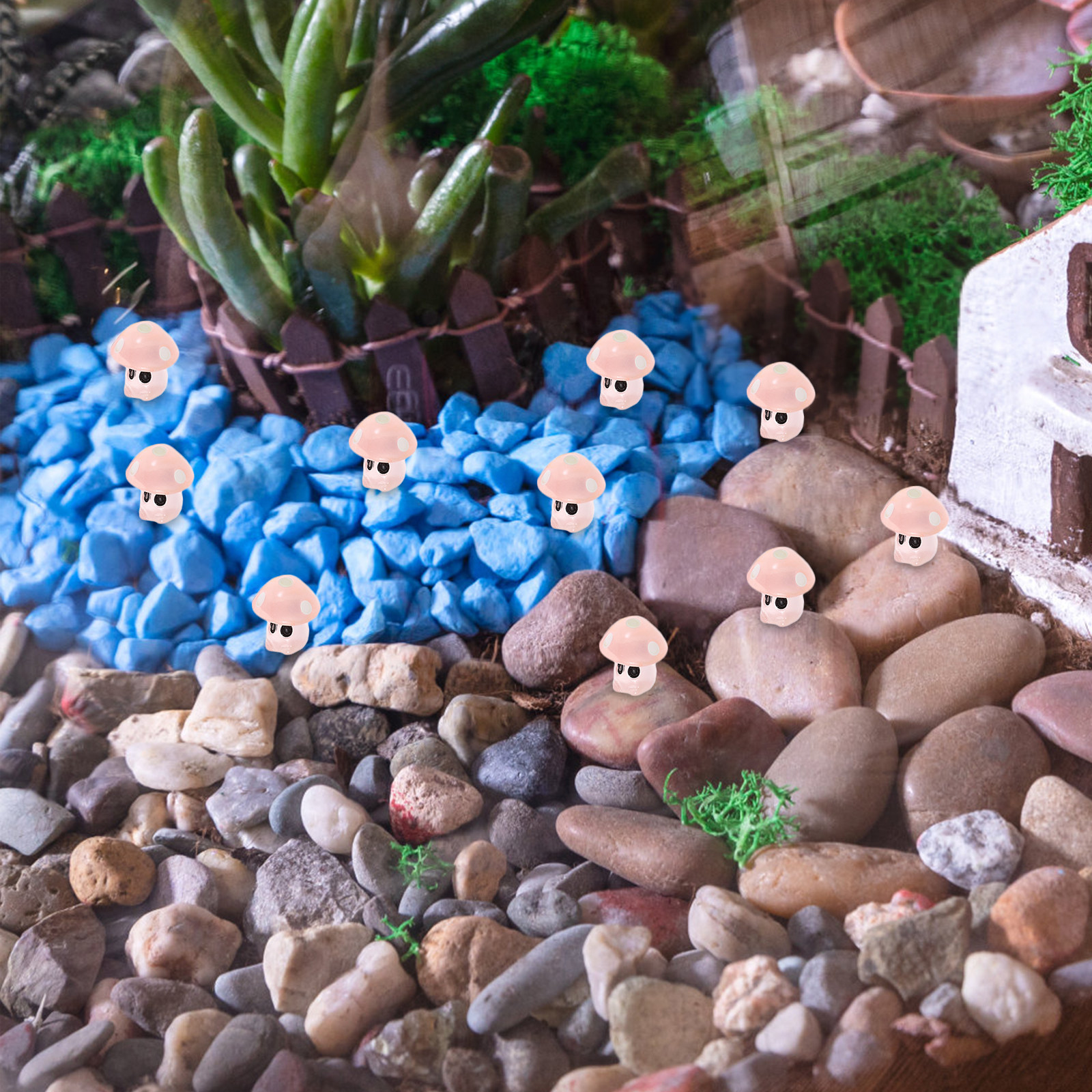 35Pcs Night Glow Mushroom Orna - огляд і ціна Bonsai Garden Indoor