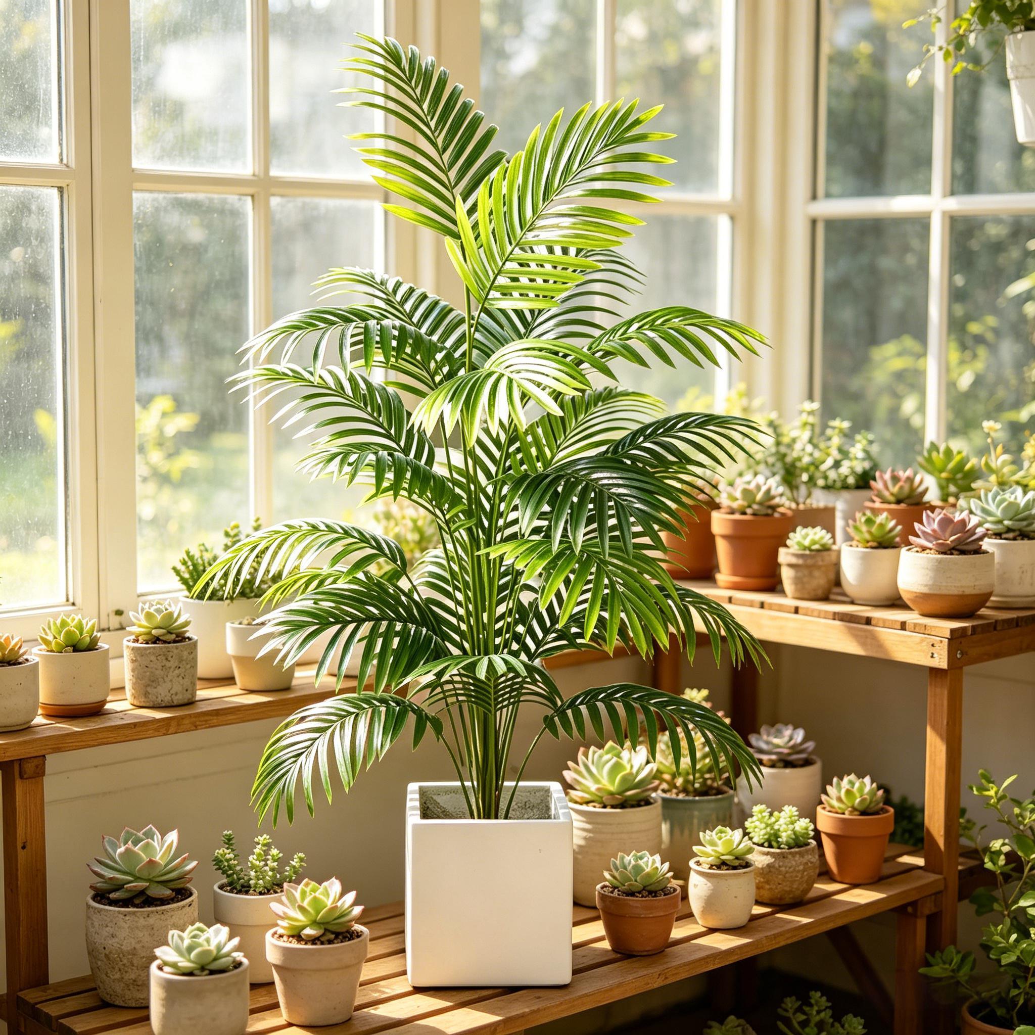 Fake Artificial Areca Palm Bon - огляд і ціна Bonsai Garden Indoor