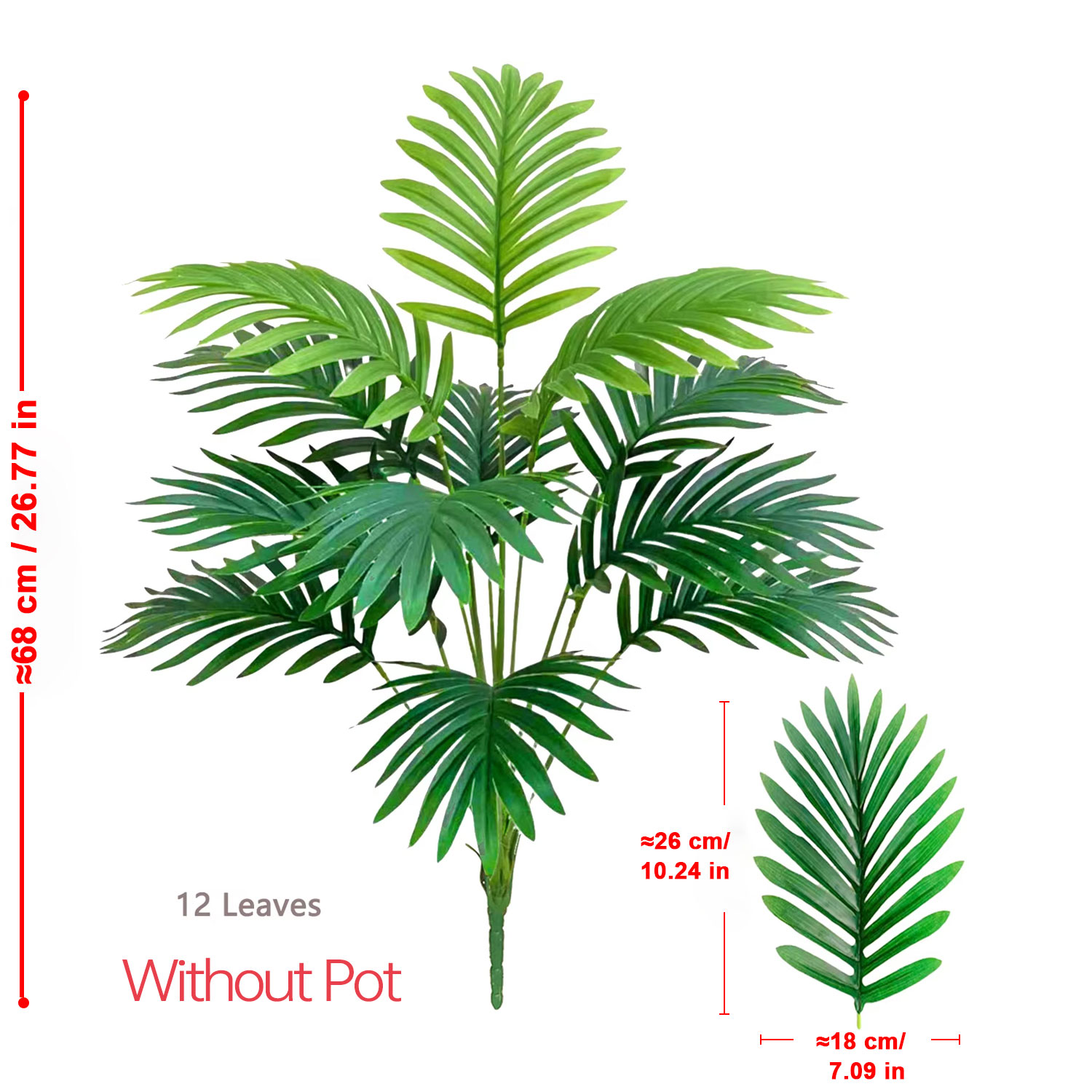 Fake Artificial Areca Palm Bon - огляд і ціна Bonsai Garden Indoor