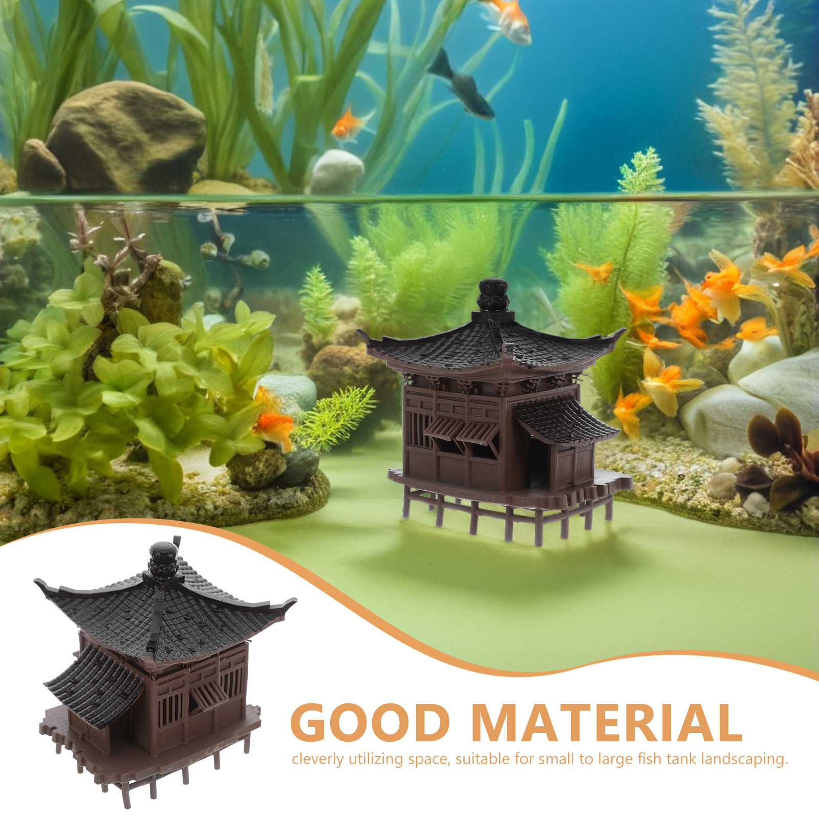 Micro Asian Pavilion Ornament  - огляд і ціна Bonsai Garden Set Up