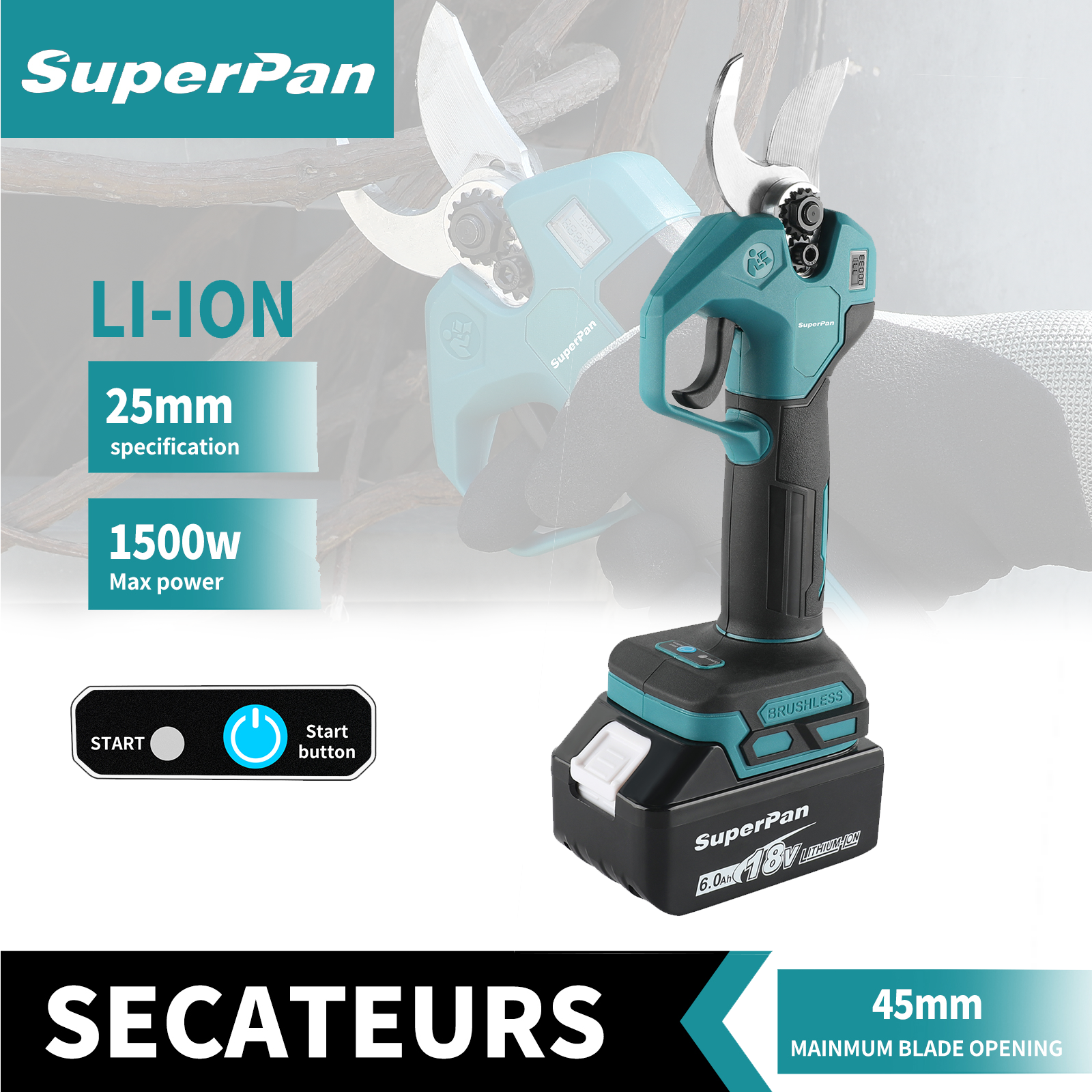 SuperPan 40mm Brushless Cordle - огляд і ціна Bonsai Garden Tree