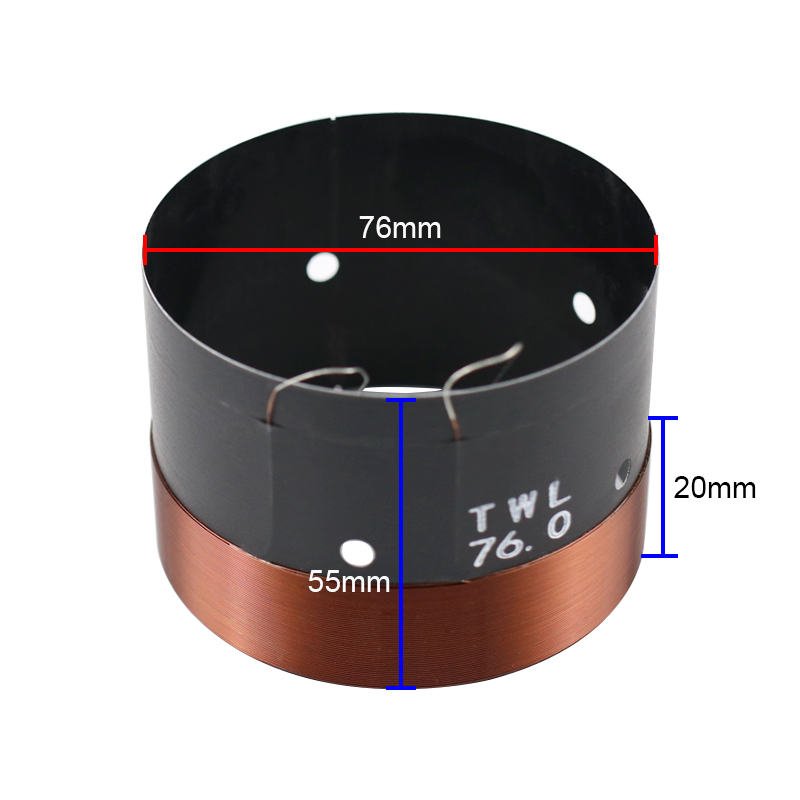 76mm Bass Voice Coil 6Ohm Two  - огляд і ціна Copper Wire Roll