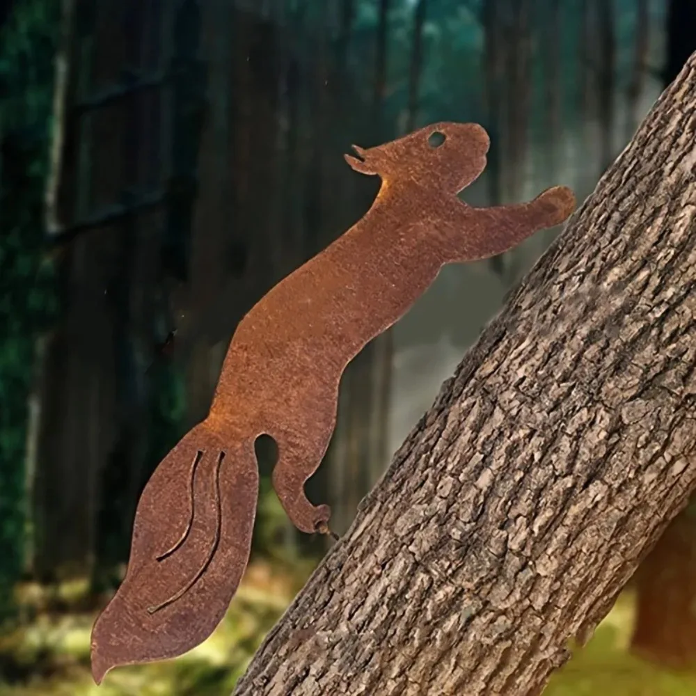 1pc Rustic Squirrel Metal Tree - огляд і ціна Bonsai Garden Tree
