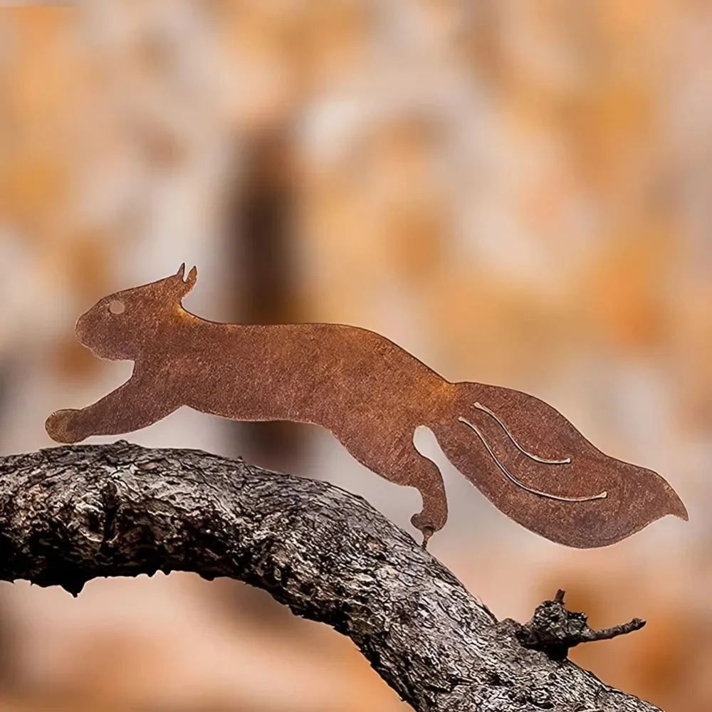 1pc Rustic Squirrel Metal Tree - огляд і ціна Bonsai Garden Tree